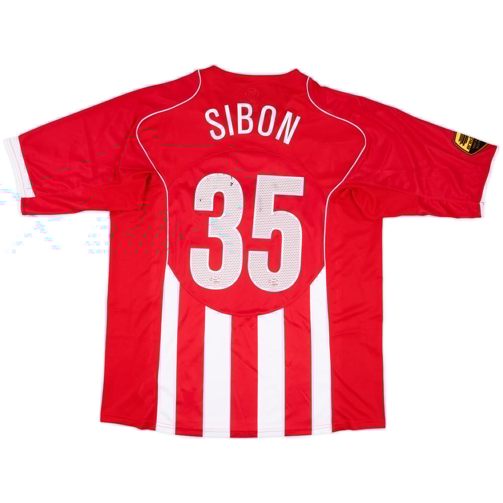 2005-06 PSV Match Issue Home Shirt Sibon #35