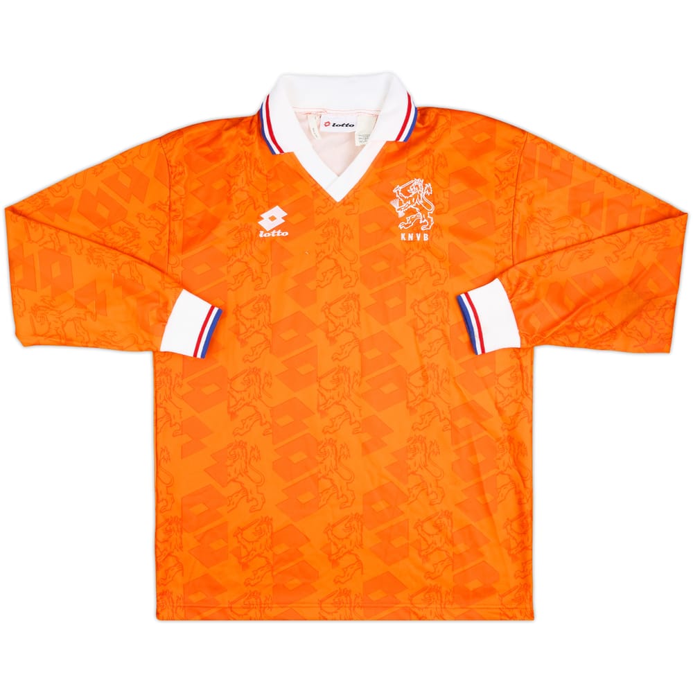 1994 Netherlands Match Issue Home L/S Shirt #5 (Witschge)