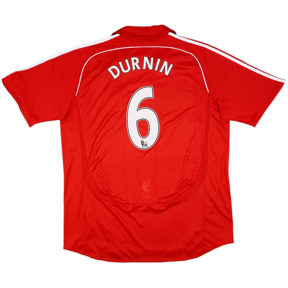 2006-08 Liverpool Home Shirt Durnin #6 - 9/10 - (XL)