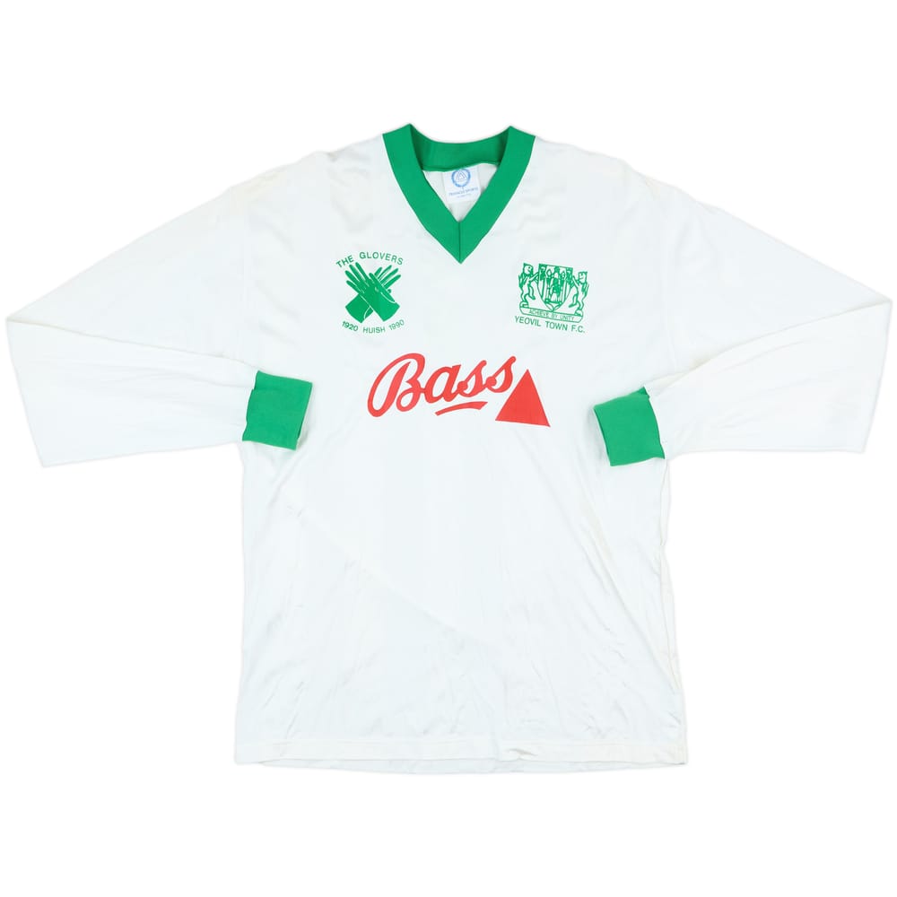 1989-90 Yeovil Match Issue Home L/S Shirt #2
