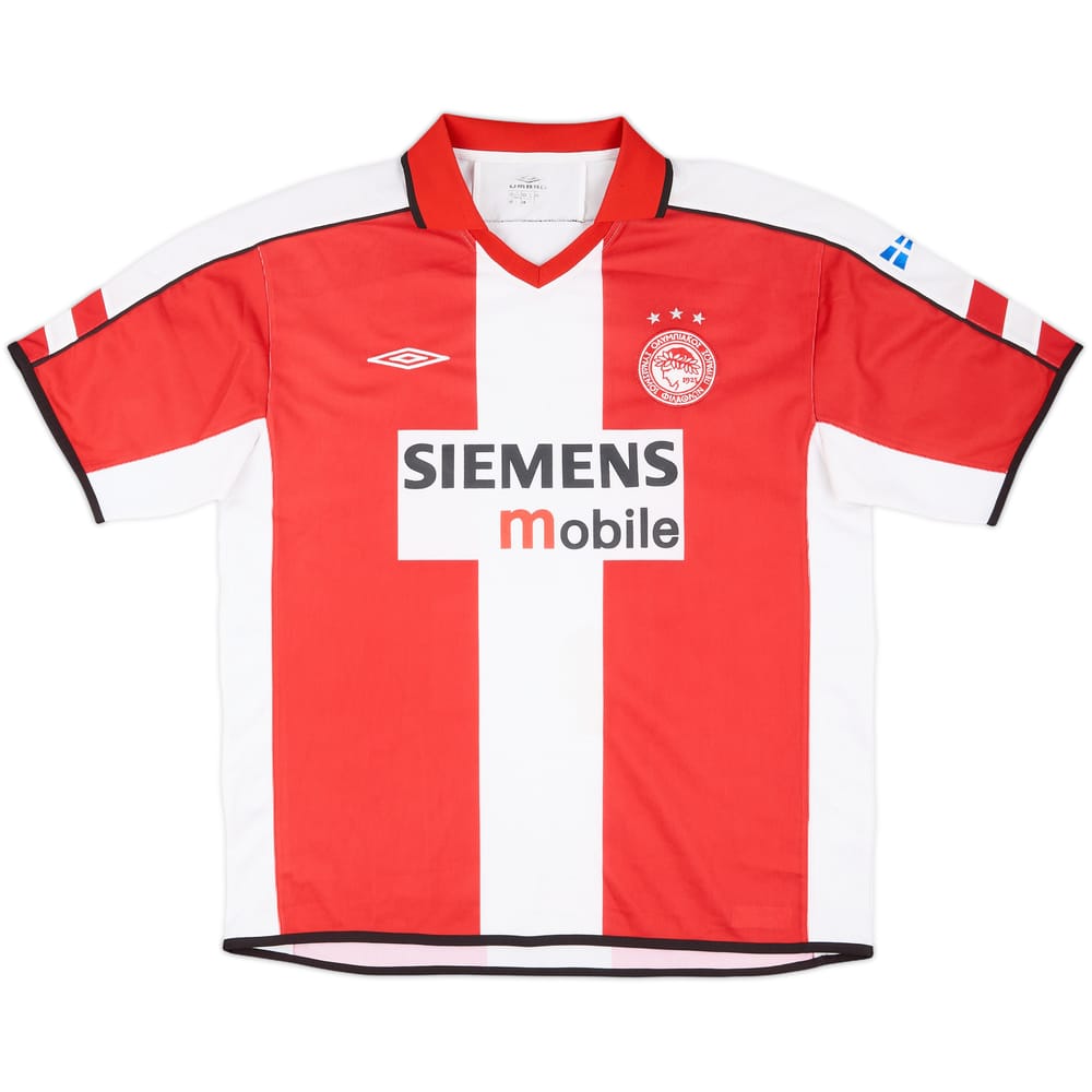 2003-04 Olympiakos Home Shirt - 9/10 - (L)