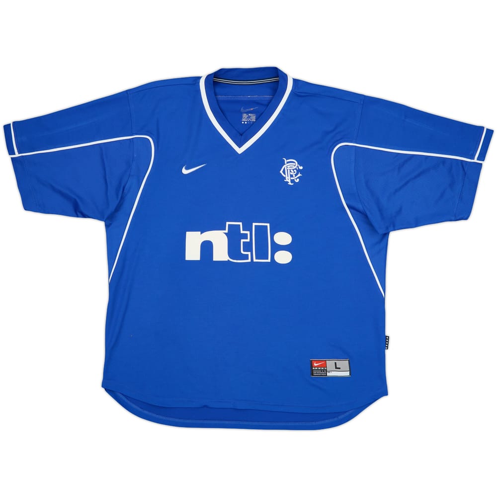 1999-01 Rangers Home Shirt Glasgow Rangers #66 - 7/10 - (L)