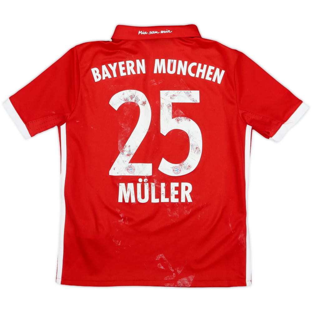 2016-17 Bayern Munich Home Shirt Muller #25 - 4/10 - (S.Boys)