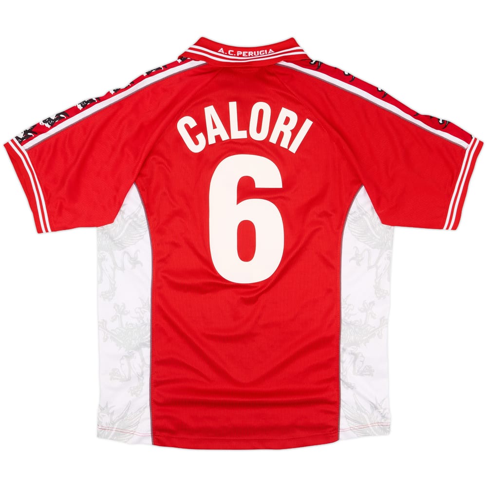 1999-00 Perugia Signed Home Shirt Calori #6 - 8/10 - (L)
