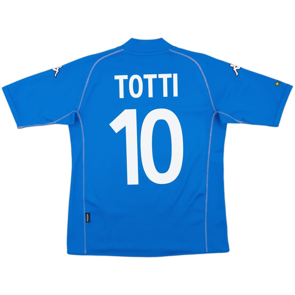 2002 Italy Basic Home Shirt Totti #10 - 9/10 - (M)