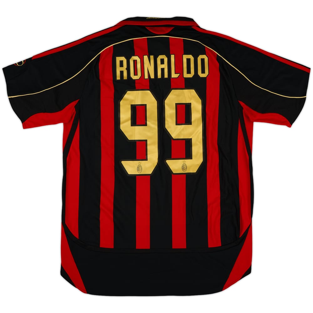 2006-07 AC Milan Home Shirt Ronaldo #99 - 6/10 - (L)