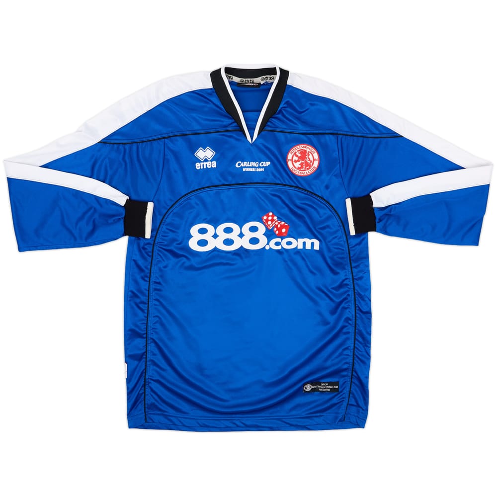 2005-06 Middlesbrough Carling Cup Winners Away L/S Shirt - 8/10 - (M)