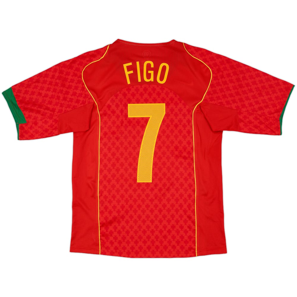 2004-06 Portugal Home Shirt Figo #7 - 10/10 - (S)