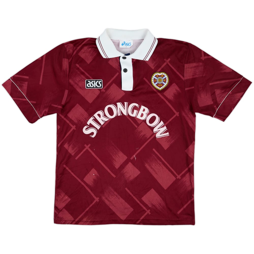 1993-95 Hearts Home Shirt - 8/10 - (M)