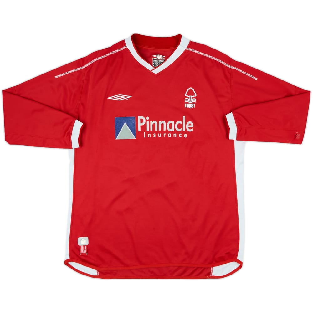 2002-03 Nottingham Forest Home L/S Shirt - 5/10 - (XL)