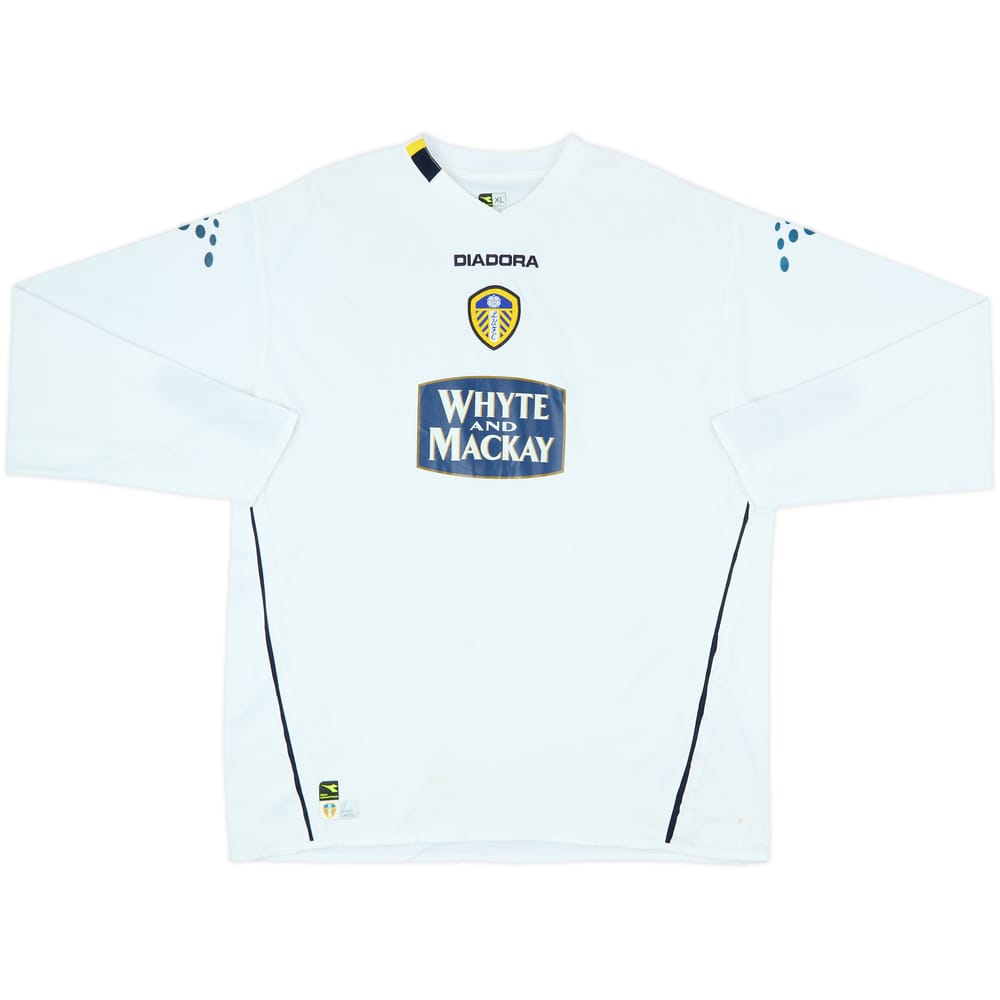 2004-05 Leeds United Home L/S Shirt - 7/10 - (XL)