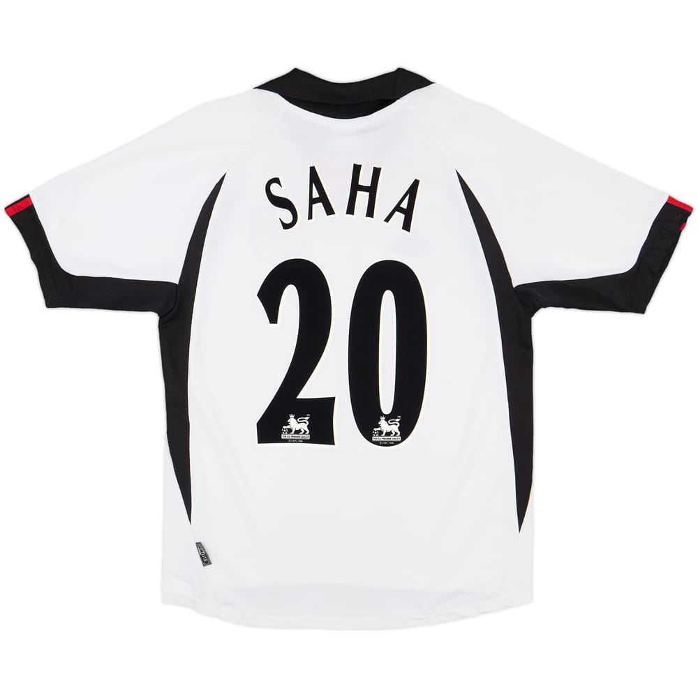 2001-02 Fulham Home Shirt Saha #20 - 8/10 - (S)