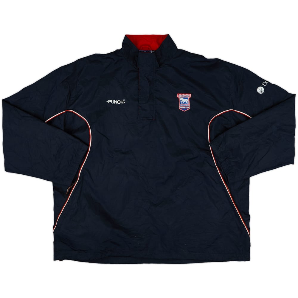 2001-02 Ipswich Punch Hooded Rain Jacket - 8/10 - (XL)