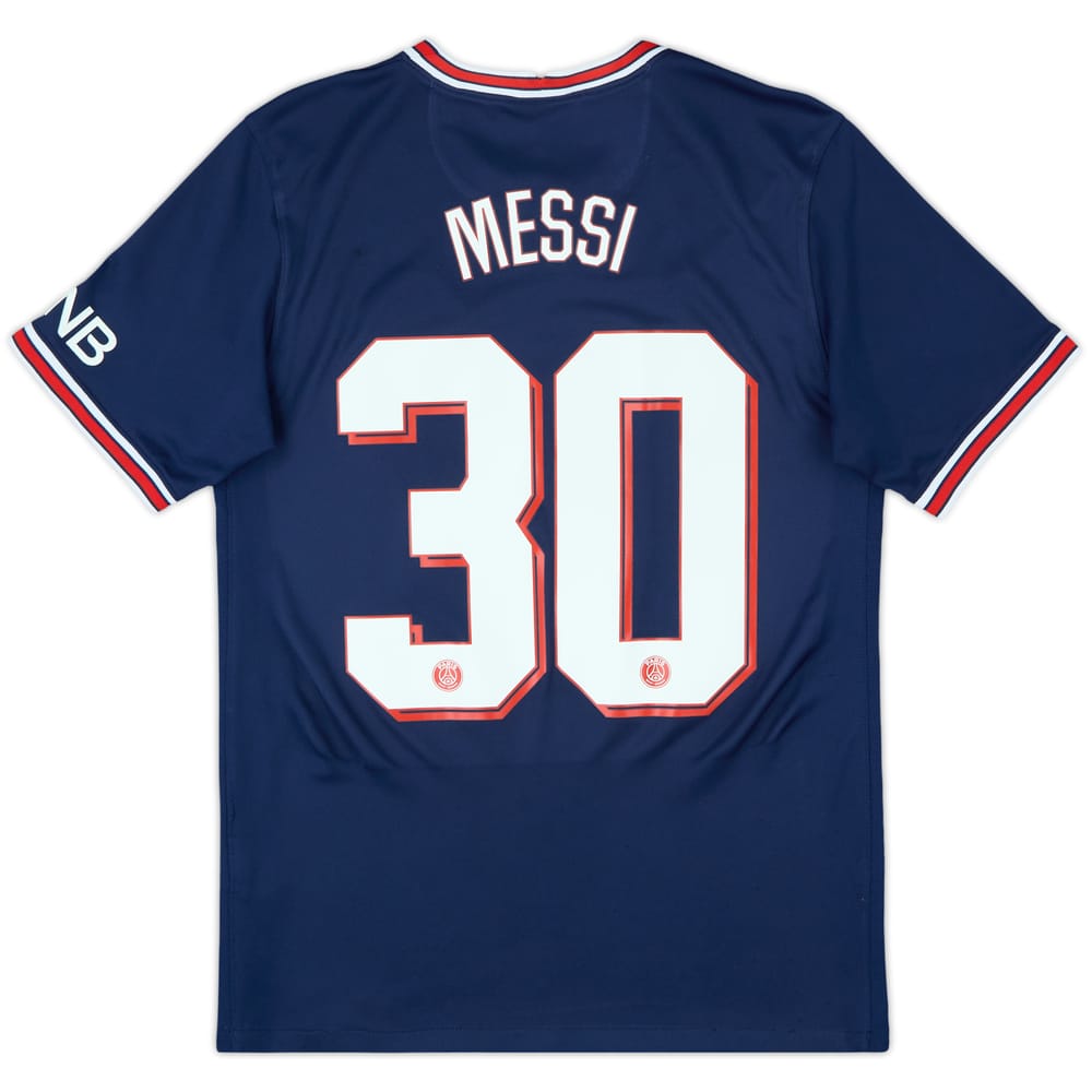2021-22 Paris Saint-Germain Home Shirt Messi #30 - 7/10 - (S)