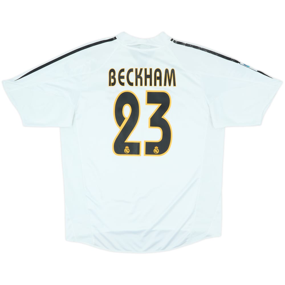 2004-05 Real Madrid Home Shirt Beckham #23 - 6/10 - (L)