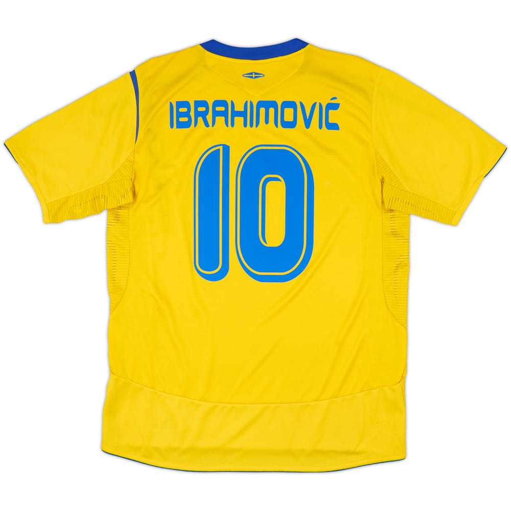2005-06 Sweden Home Shirt Ibrahimovic #10 - 6/10 - (L)