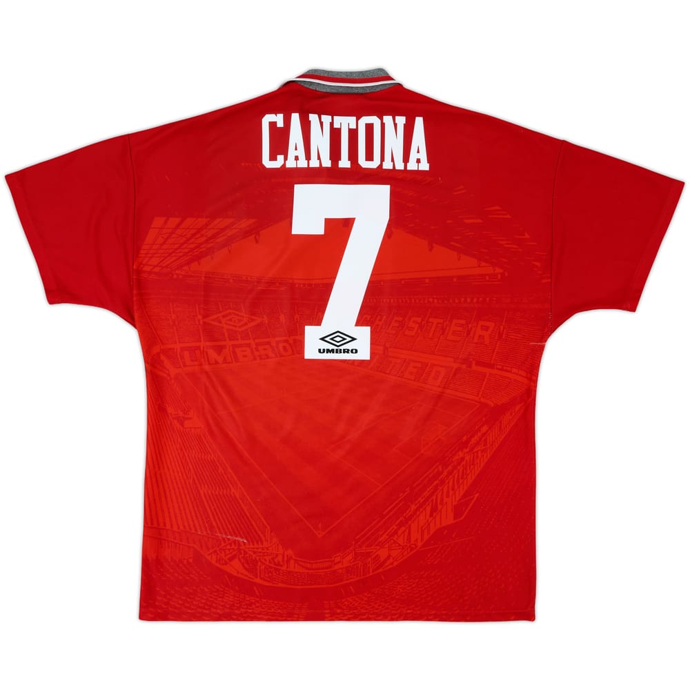 1994-96 Manchester United Home Shirt Cantona #7 - 6/10 - (XL)