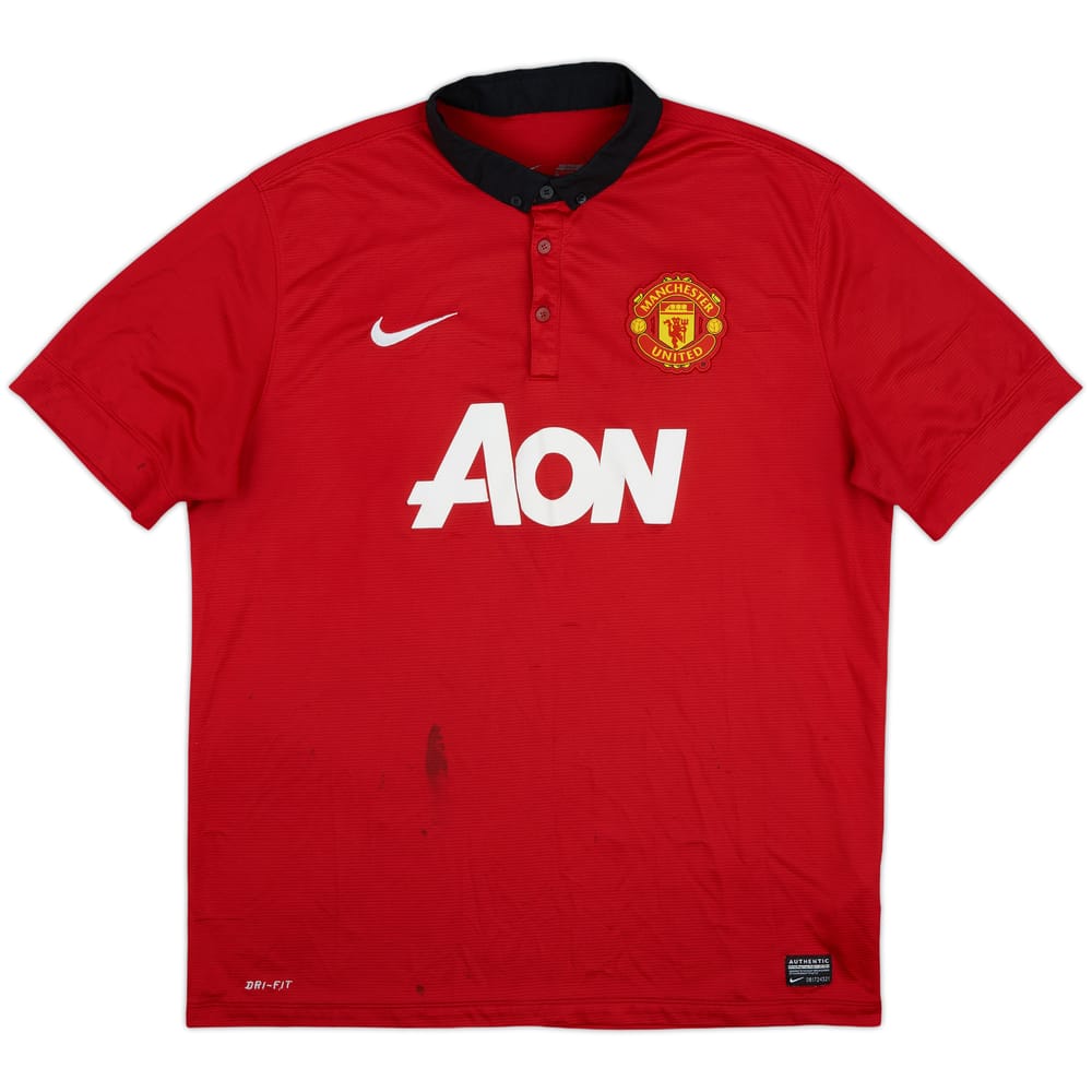 2013-14 Manchester United Home Shirt - 5/10 - (XL)