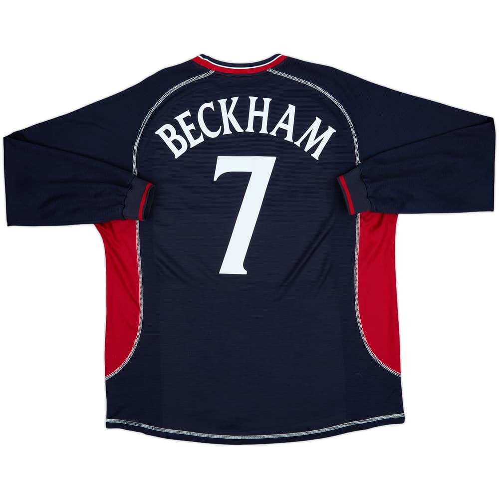 2000-01 Manchester United Third L/S Shirt Beckham #7 - 6/10 - (XXL)