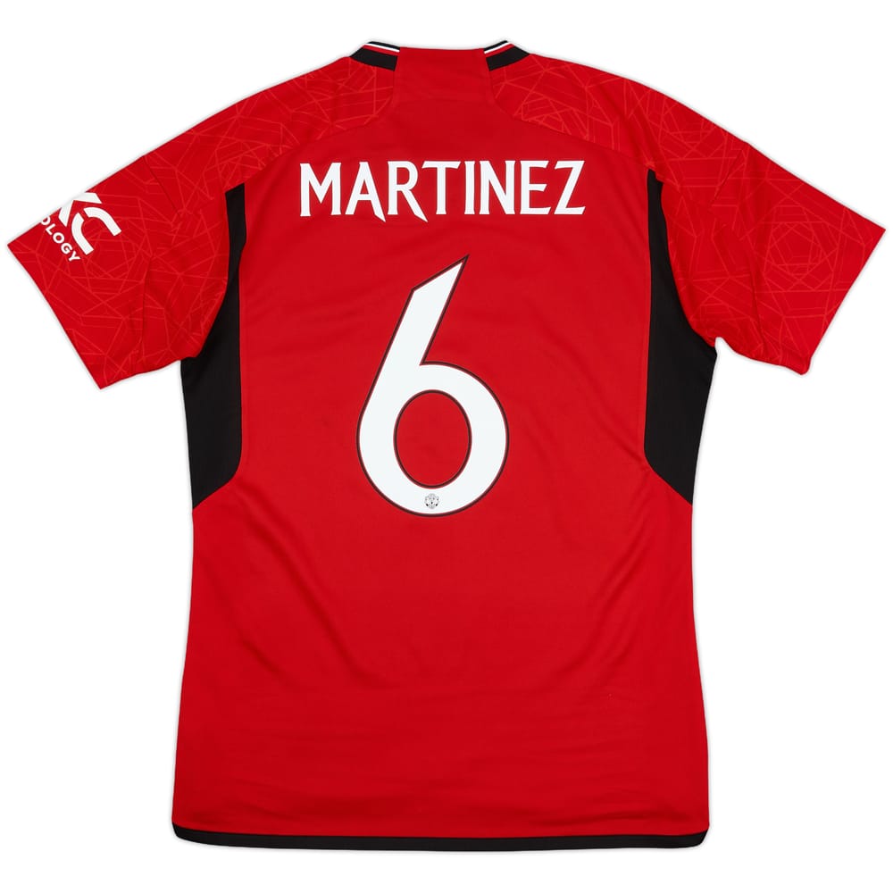 2023-24 Manchester United Home Shirt Martinez #6 - 10/10 - (M)