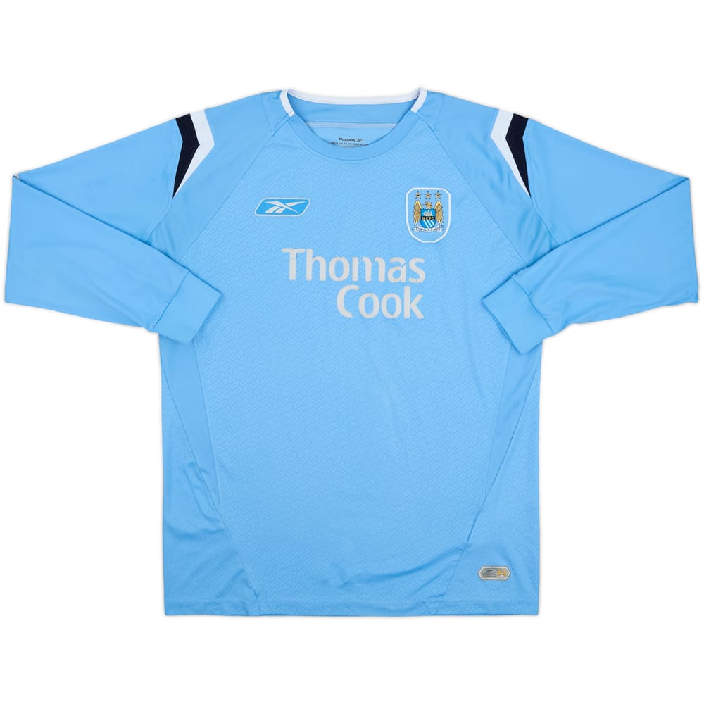 2004-05 Manchester City Home L/S Shirt - 4/10 - (M)