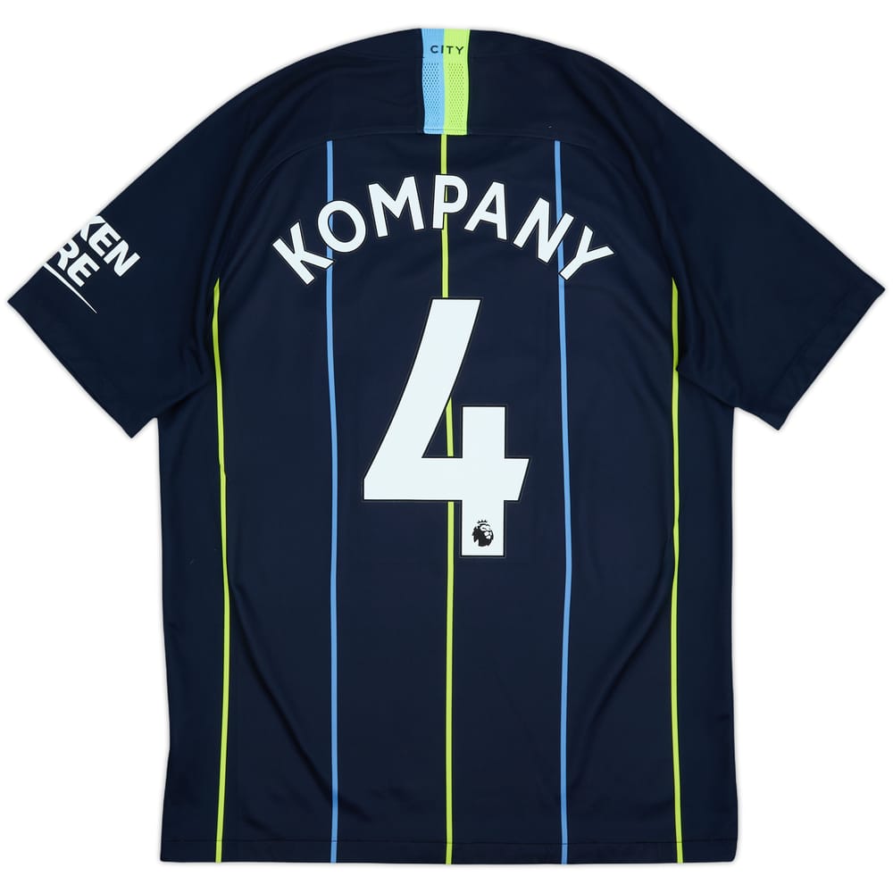 2018-19 Manchester City Away Shirt Kompany #4 - 9/10 - (M)