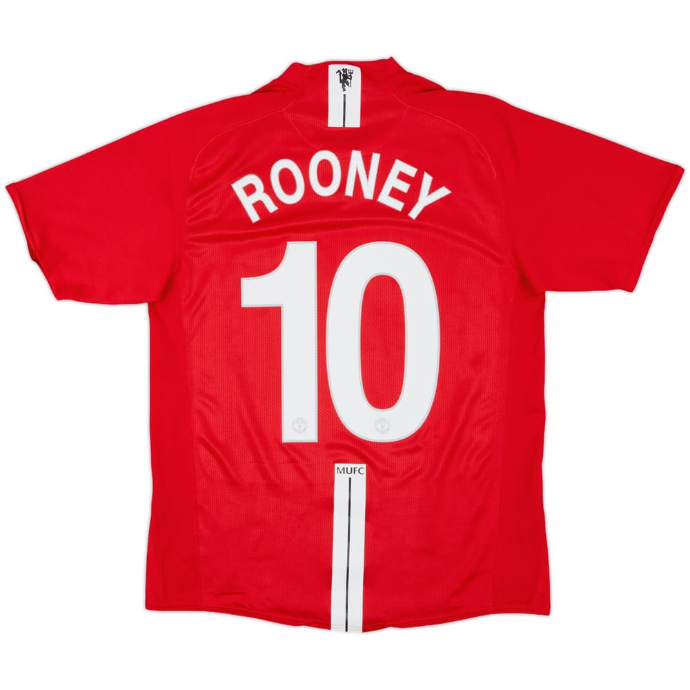 2007-09 Manchester United Home Shirt Rooney #10 - 10/10 - (M)