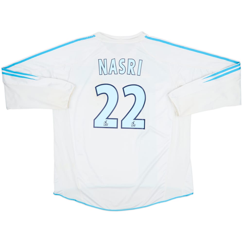 2004-05 Olympique Marseille Home L/S Shirt Nasri #22 - 5/10 - (XXL)