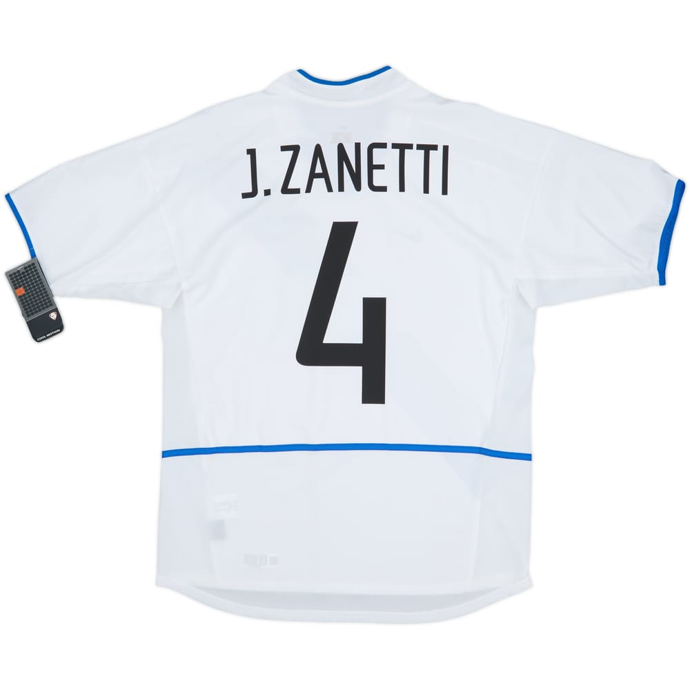 2002-03 Inter Milan Away Shirt Zanetti #4 (M)