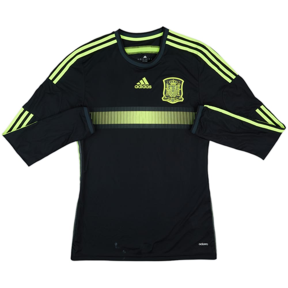 2013-15 Spain Player Issue Away L/S Shirt - 8/10 - (M)