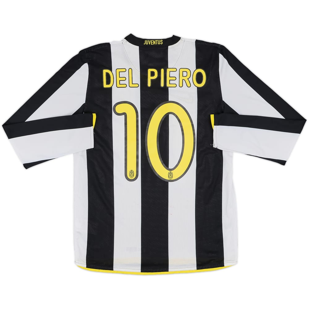 2008-09 Juventus Home L/S Shirt Del Piero #10 - 7/10 - (M)