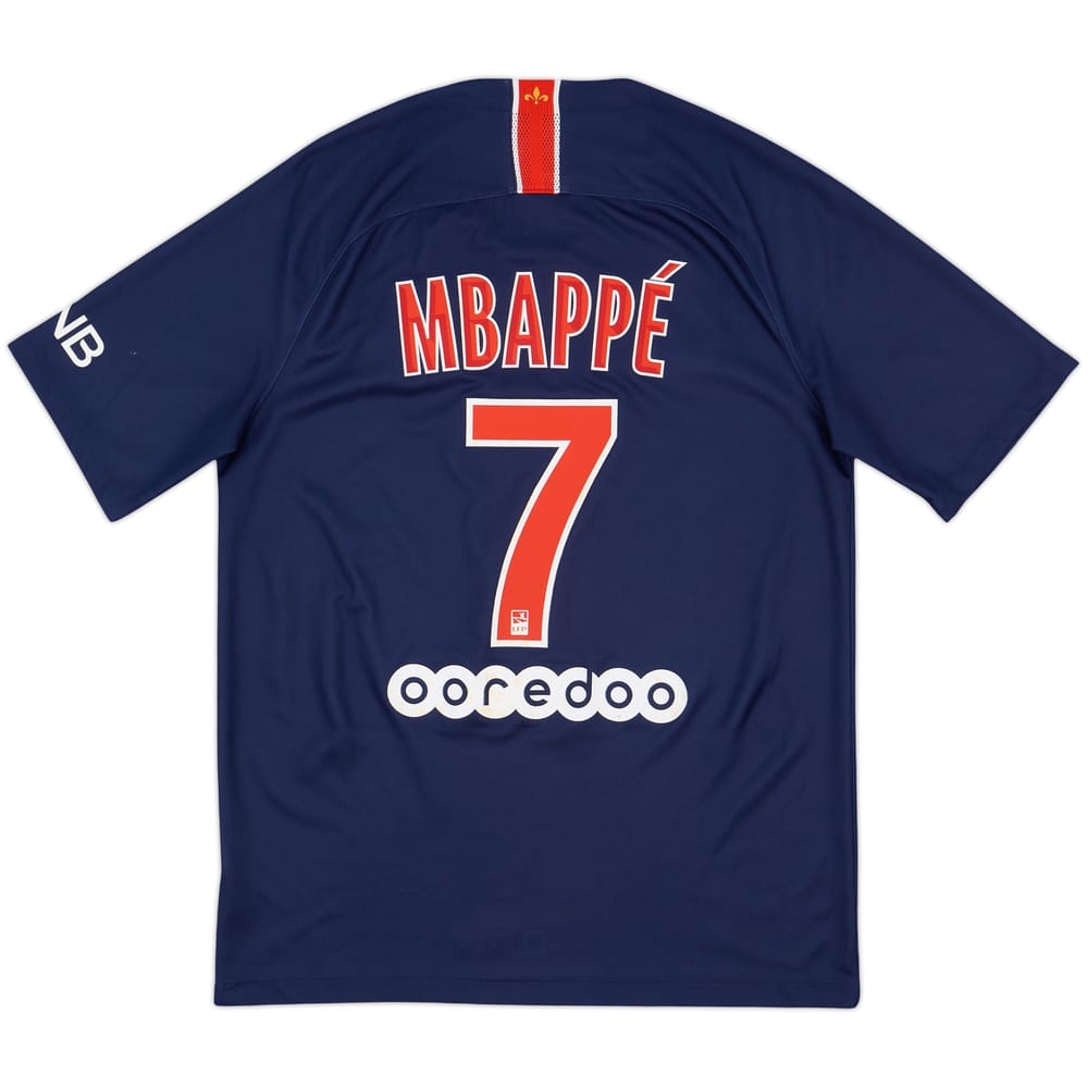 2018-19 Paris Saint-Germain Home Shirt Mbappe #7 - 6/10 - (M)