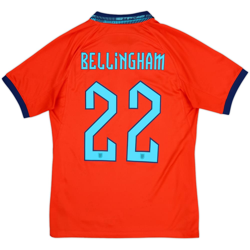 2022-23 England Away Shirt Bellingham #22 - 8/10 - (S)