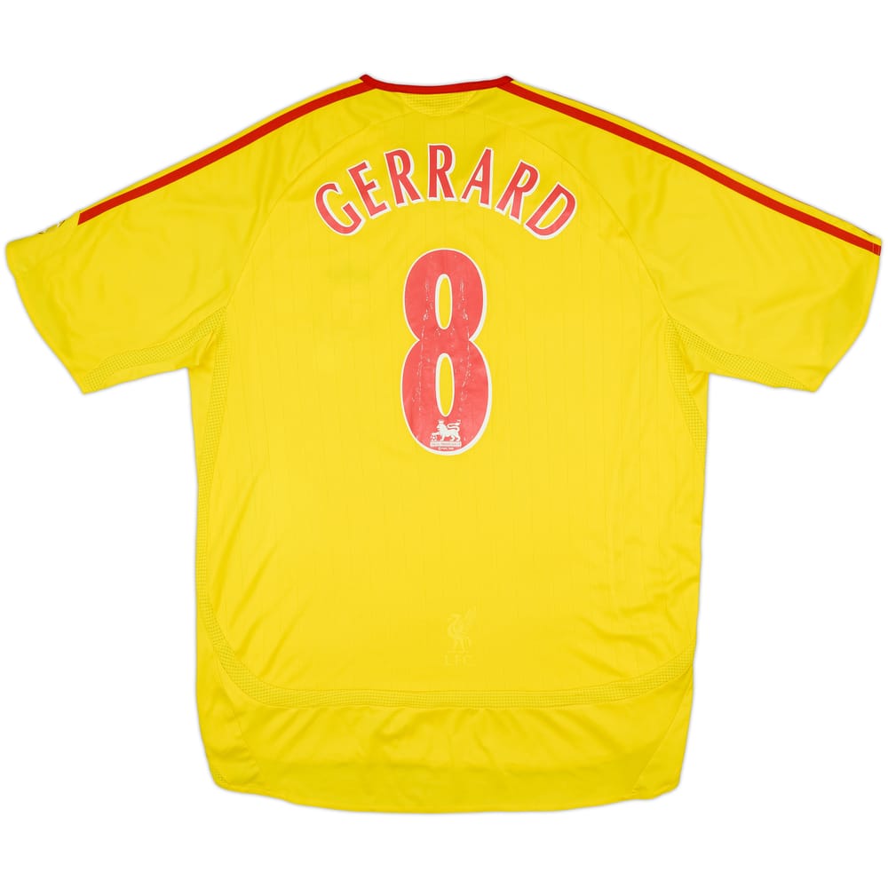 2006-07 Liverpool Away Shirt Gerrard #8 - 6/10 - (L)