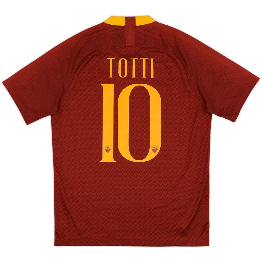 2018-19 Roma Home Shirt Totti #10 - 9/10 - (M)