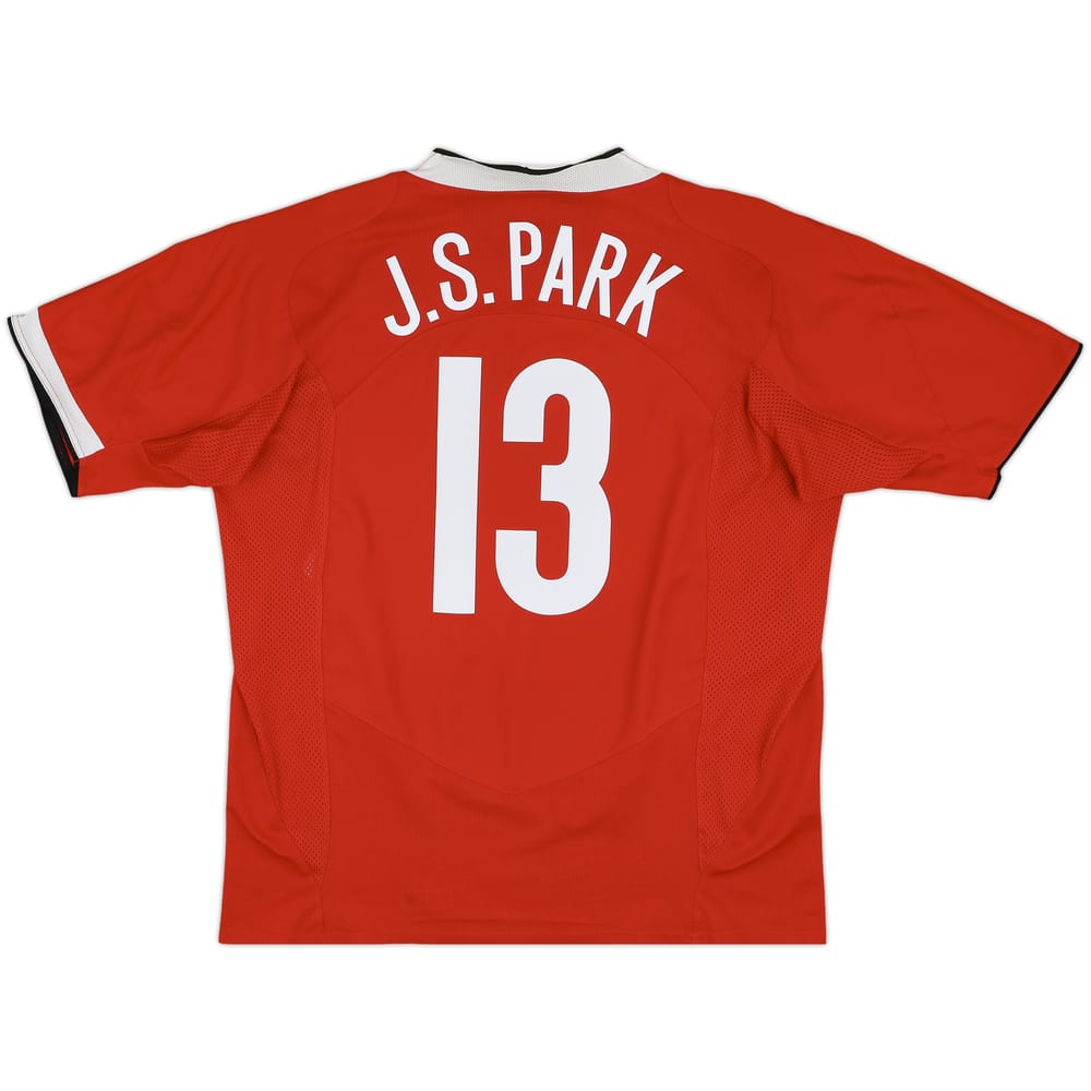 2004-06 Manchester United Home Shirt J.S.Park #13 - 7/10 - (XXL)