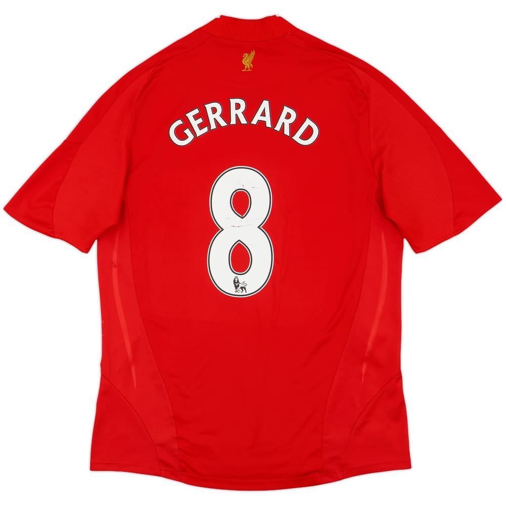 2008-10 Liverpool Home Shirt Gerrard #8 - 7/10 - (M)