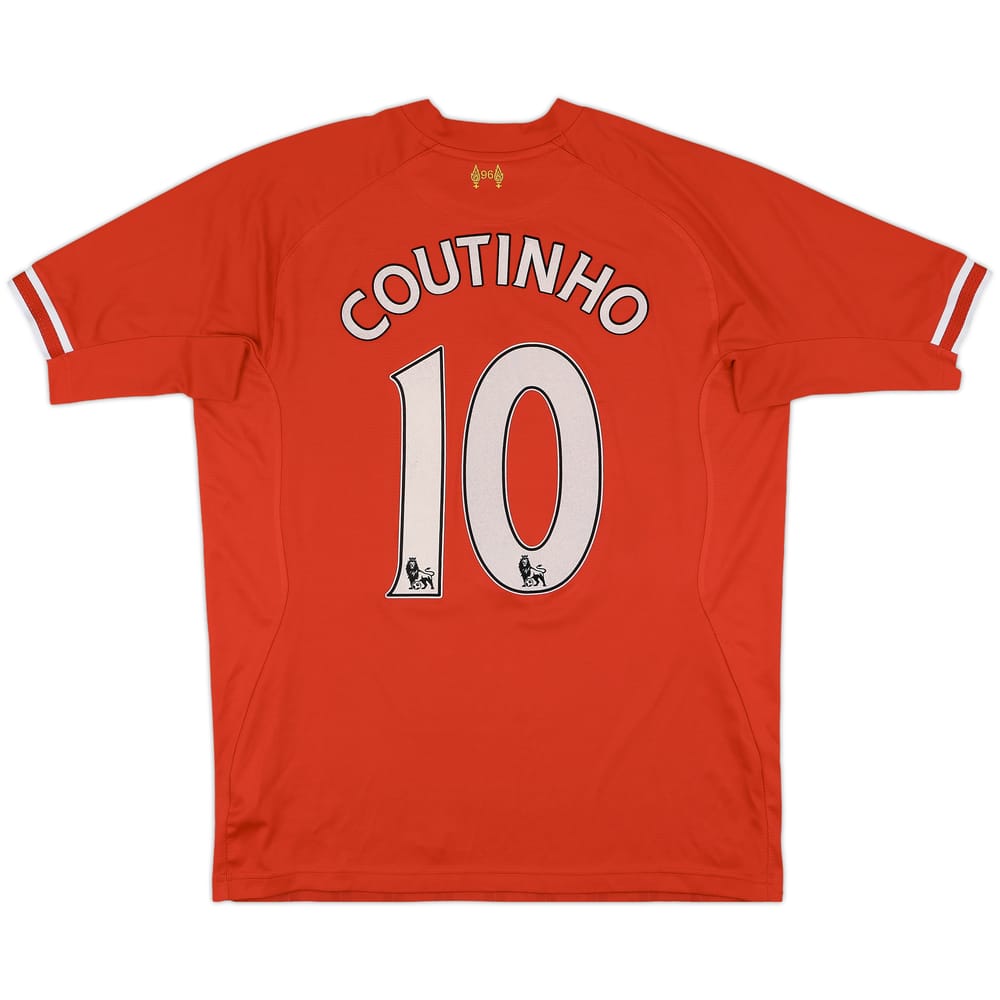 2013-14 Liverpool Home Shirt Coutinho #10 - 5/10 - (XL)
