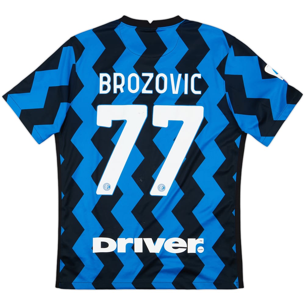 2020-21 Inter Milan Home Shirt Brozovic #77 - 7/10 - (M)