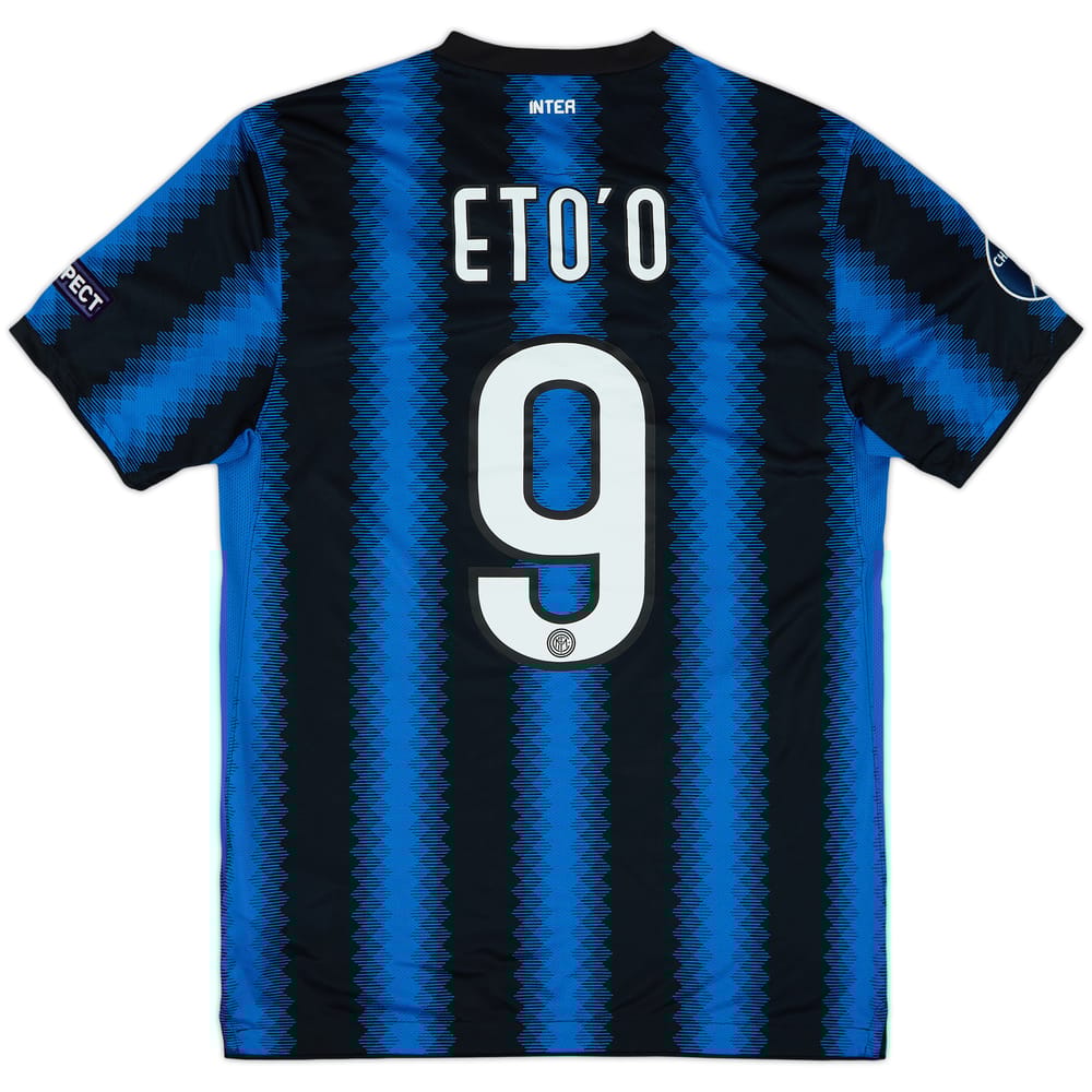 2010-11 Inter Milan Home Shirt Eto'o #9 - 10/10 - (M)