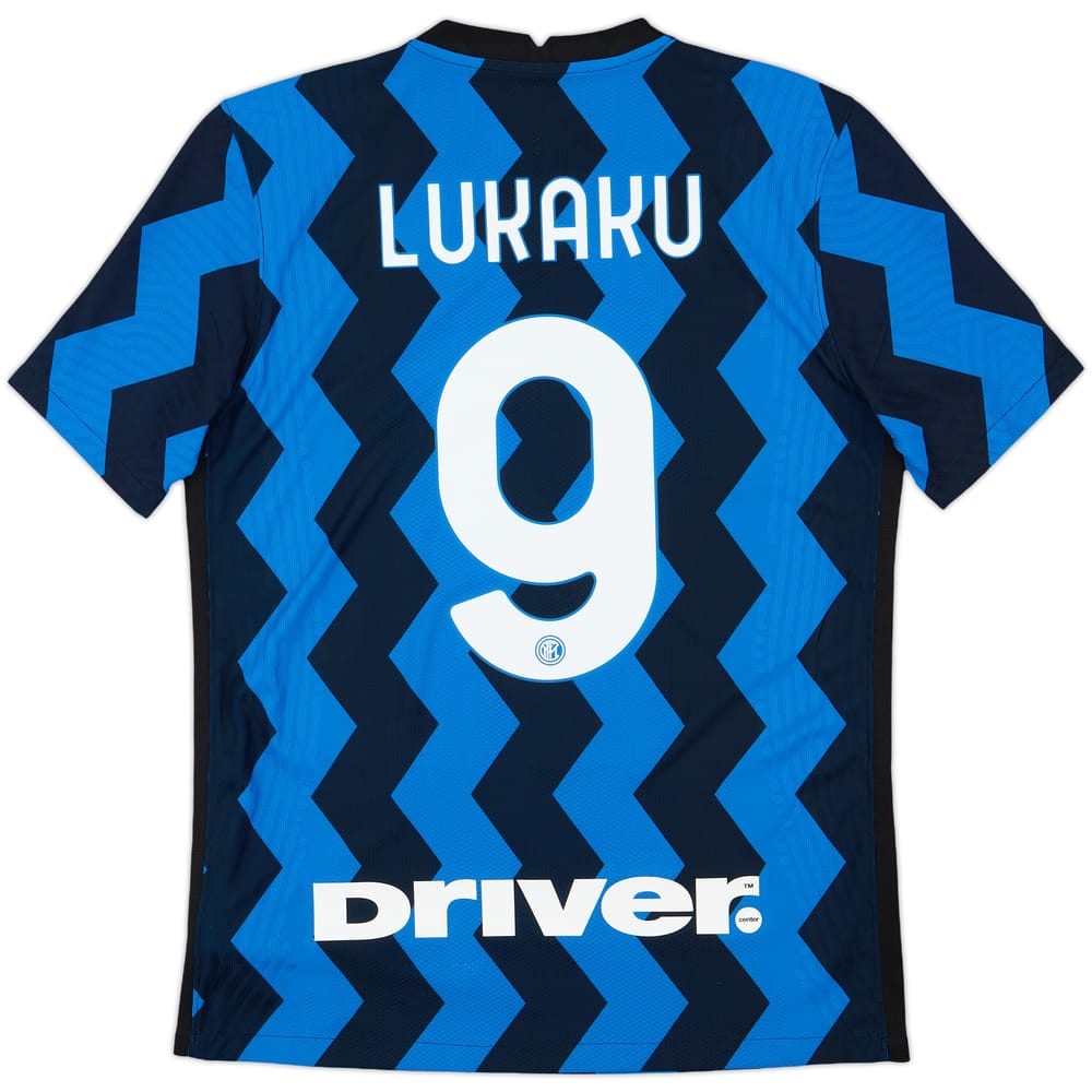 2020-21 Inter Milan Authentic Home Shirt Lukaku #9 - 10/10 - (M)