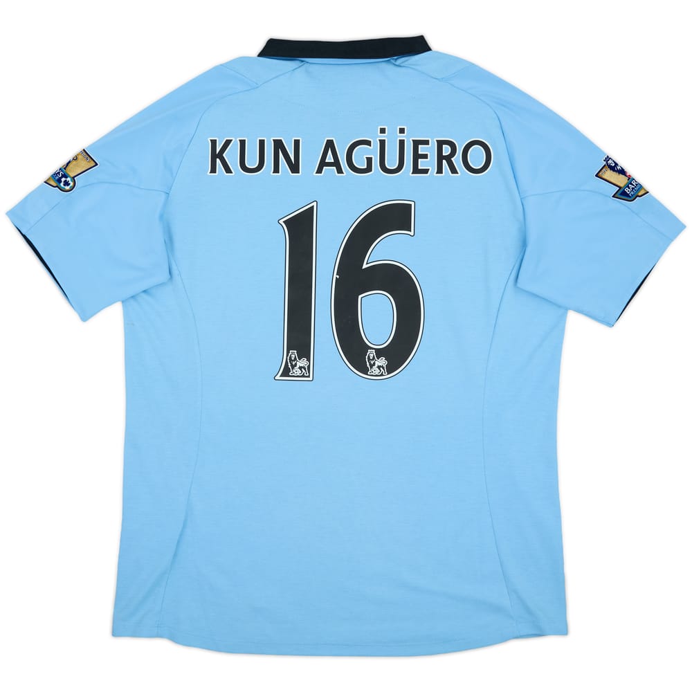 2012-13 Manchester City Home Shirt Kun Aguero #16 - 5/10 - (L)