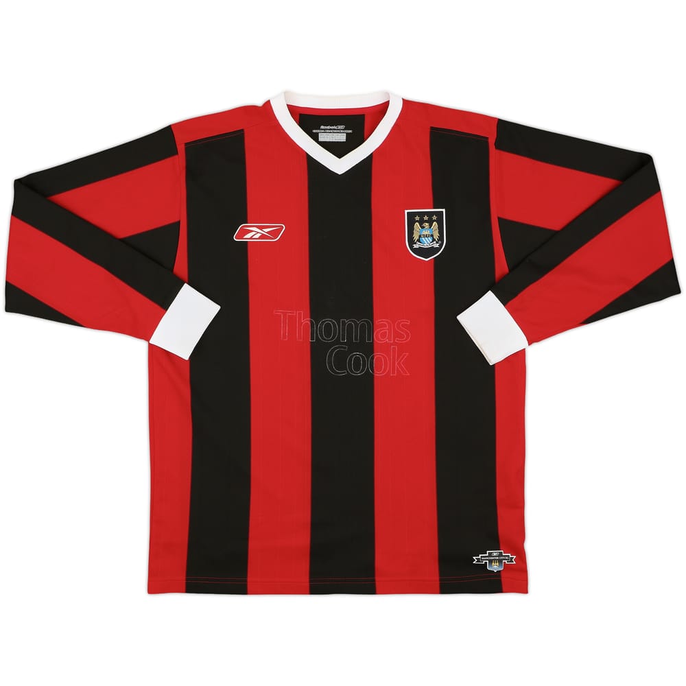 2003-04 Manchester City Away L/S Shirt - 3/10 - (L)
