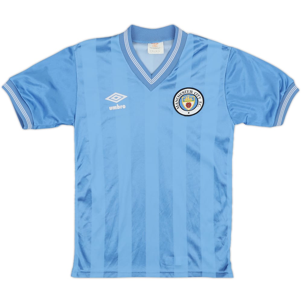 1983-85 Manchester City Home Shirt - 9/10 - (M.Boys)