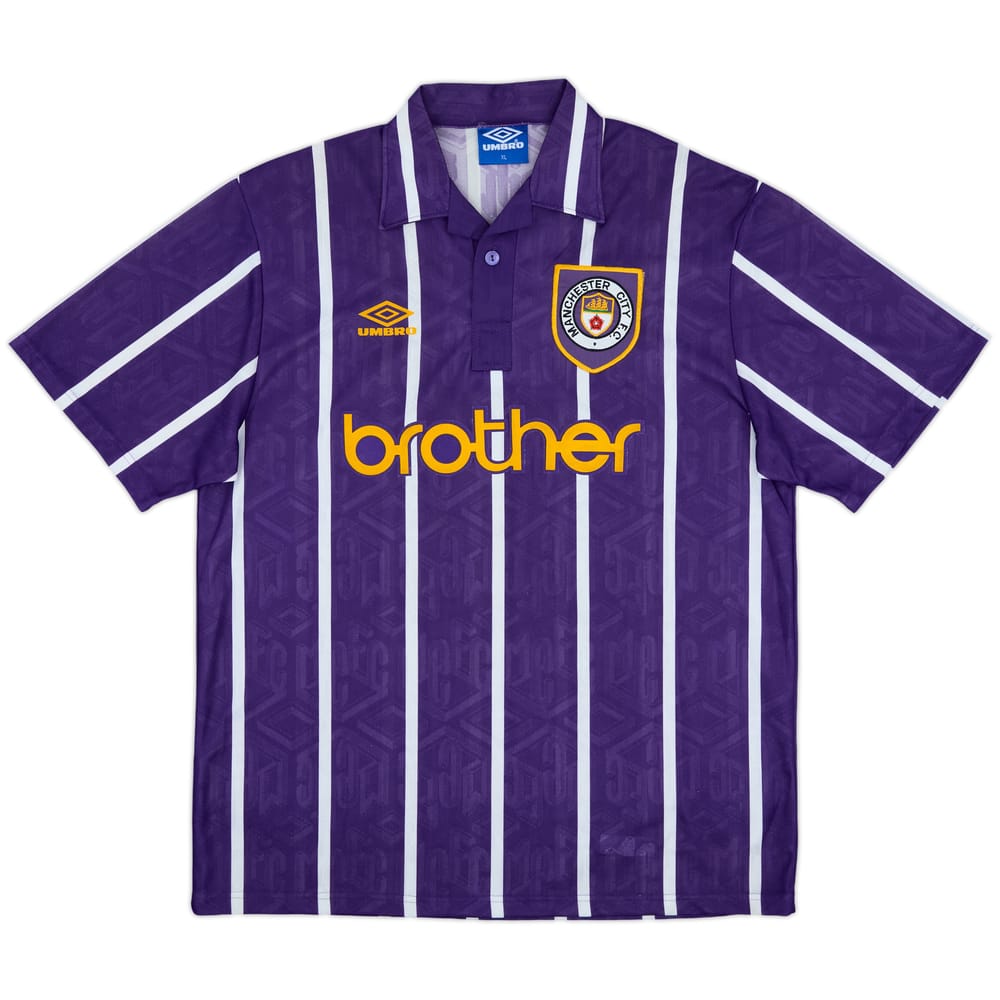 1993-94 Manchester City Away Shirt - 10/10 - (XL)