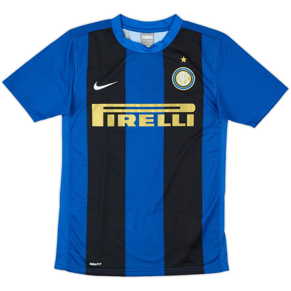 2008-09 Inter Milan Home Shirt - 9/10 - (L.Boys)