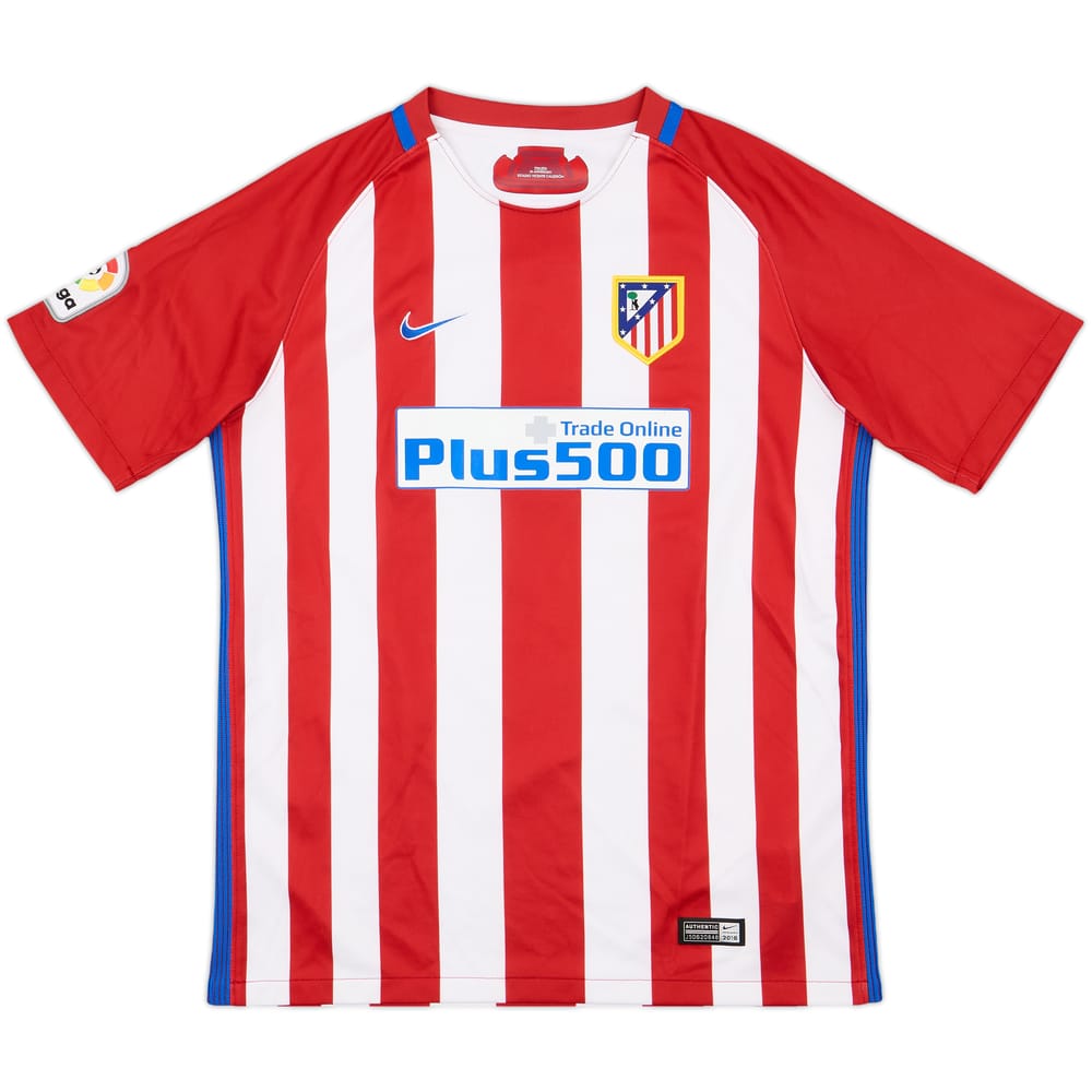 2016-17 Atletico Madrid Home Shirt Godin #2 - 4/10 - (XL.Boys)