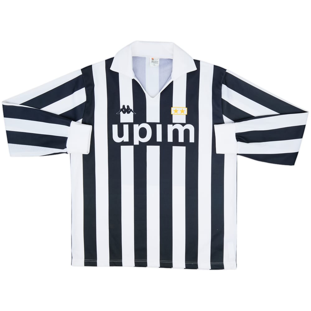 1989-90 Juventus Home L/S Shirt #11 - 6/10 - (XL)