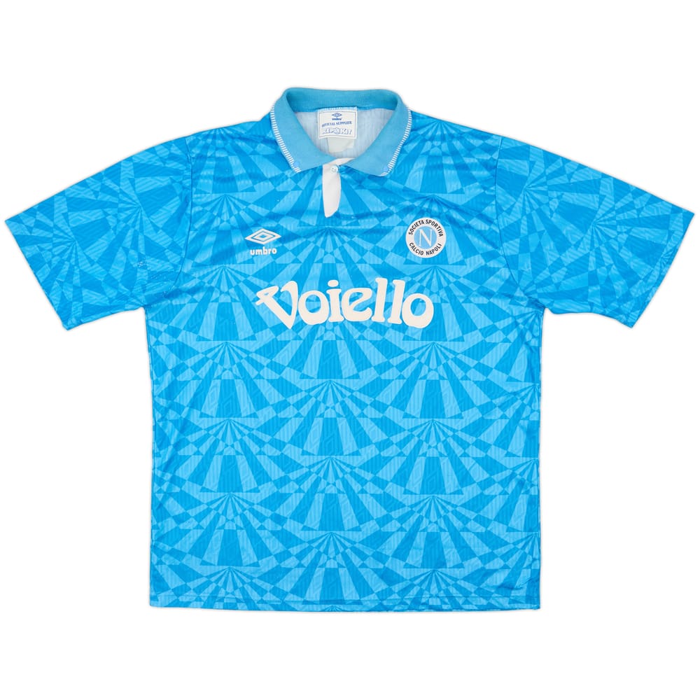 1991-93 Napoli Home Shirt - 6/10 - (XL)
