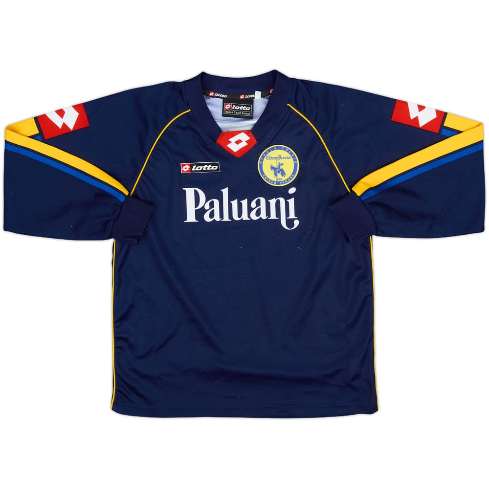 2003-04 Chievo Verona Lotto Training L/S Shirt - 8/10 - (M.Boys)